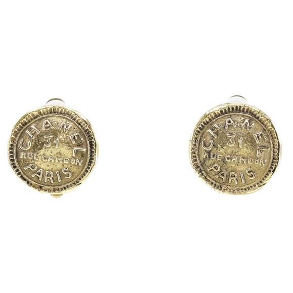CHANEL Vintage Gold Earrings